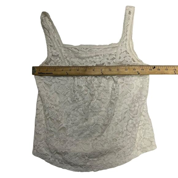 Hollister Y2K Women's White Lace Tank Top Size Small - Picture 4 of 5